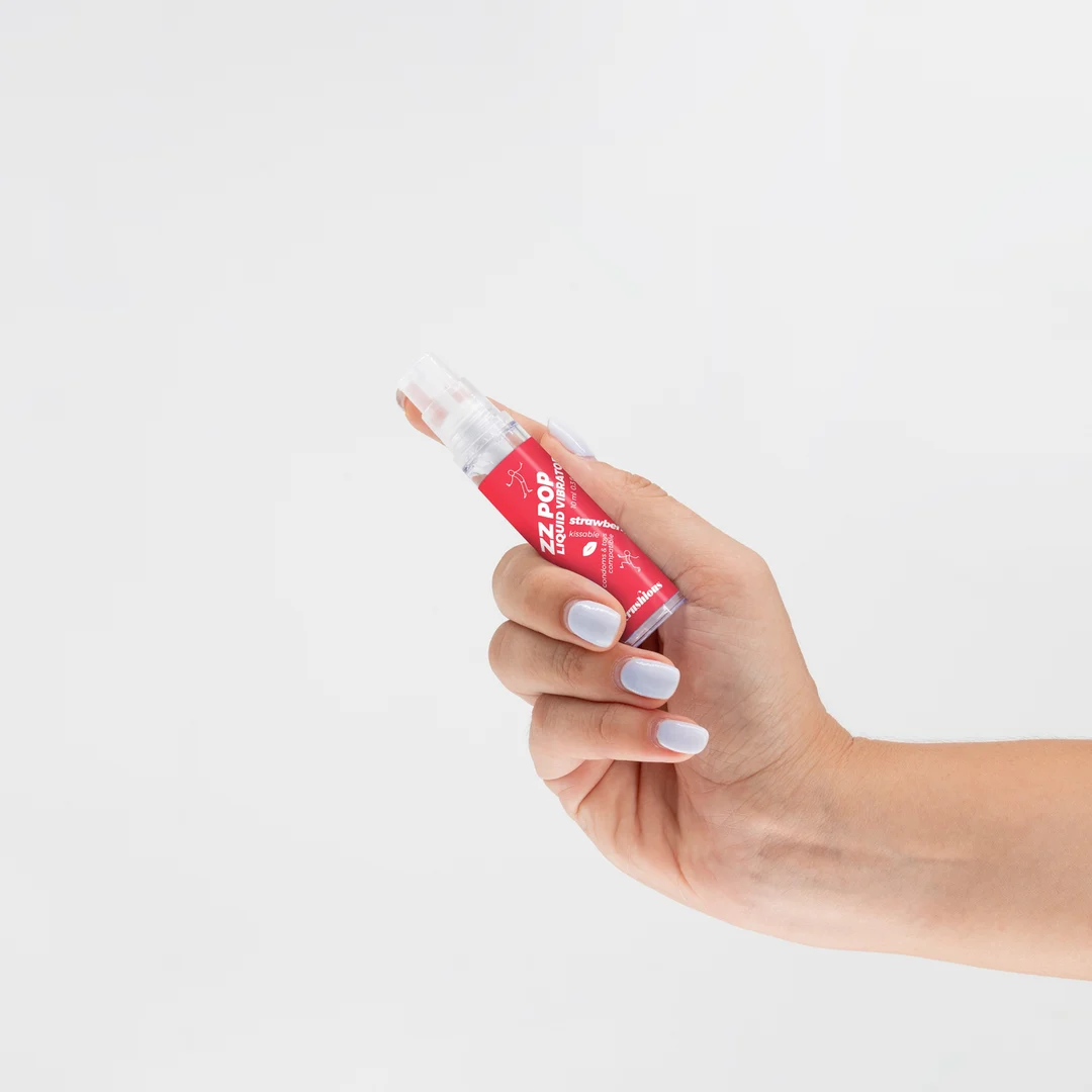 ZZ Pop küssbarer Liquid Vibrator Kirsche 10 ml – Bild 7