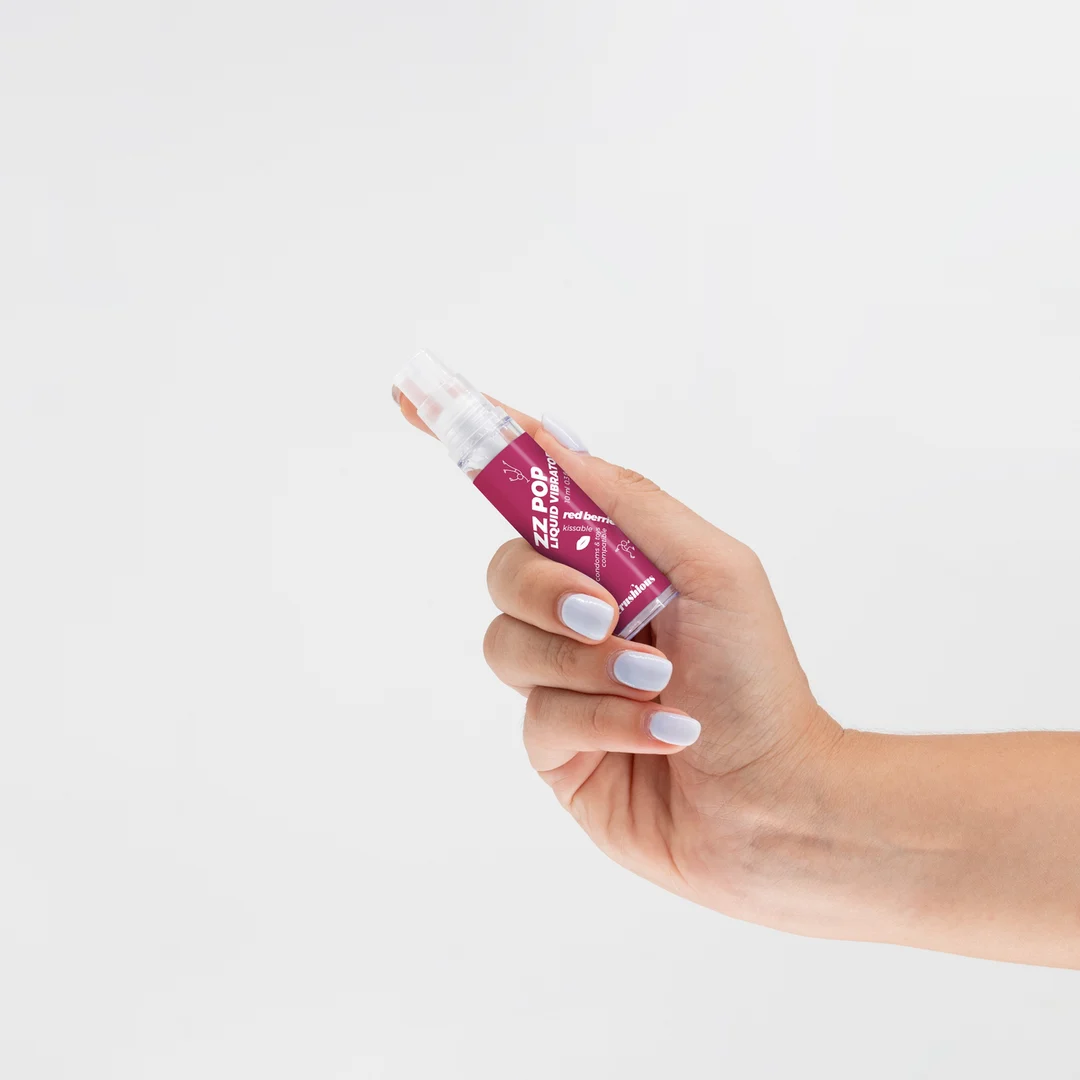 ZZ Pop küssbarer Liquid Vibrator Kirsche 10 ml – Bild 15