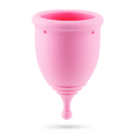 Menstruatiecup met zakje – S en L – Roze – Minerva - Afbeelding 4
