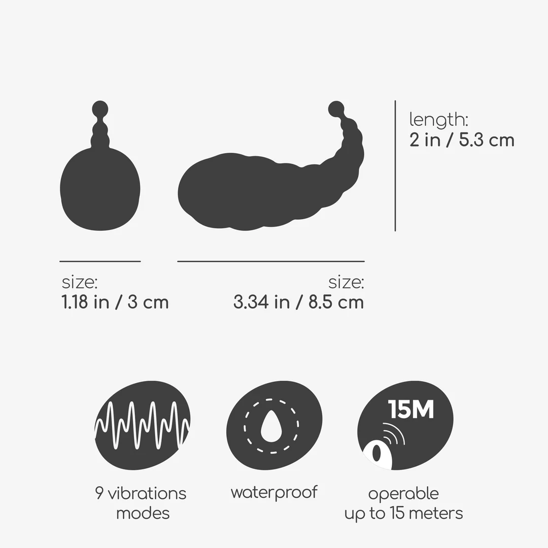 Crushious Cocoon ovetto vibrante ricaricabile con telecomando - immagine 17