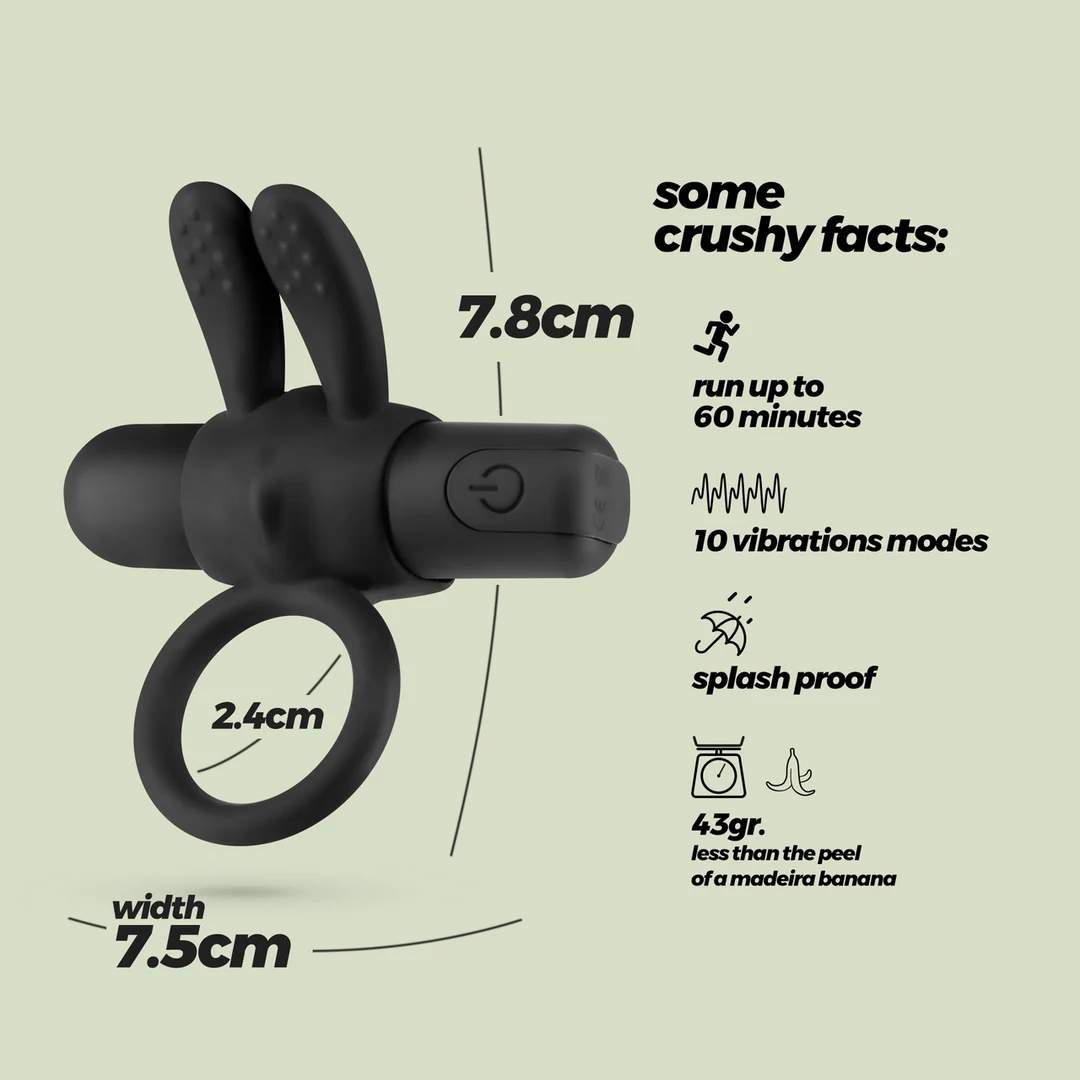 Anneau pénien vibrant rechargeable Wonka – Image 5