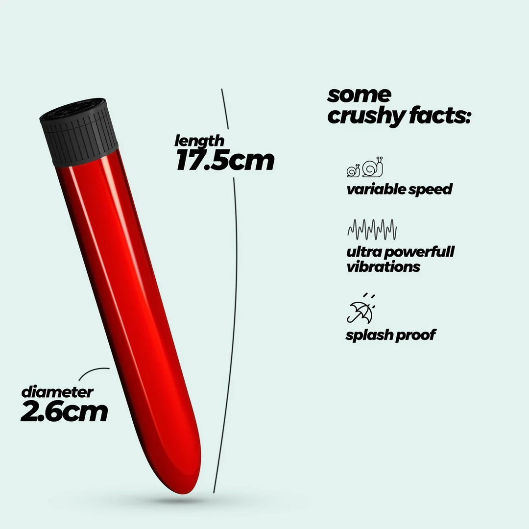 Vibratore Crushious Classic Vibe rosso - immagine 4