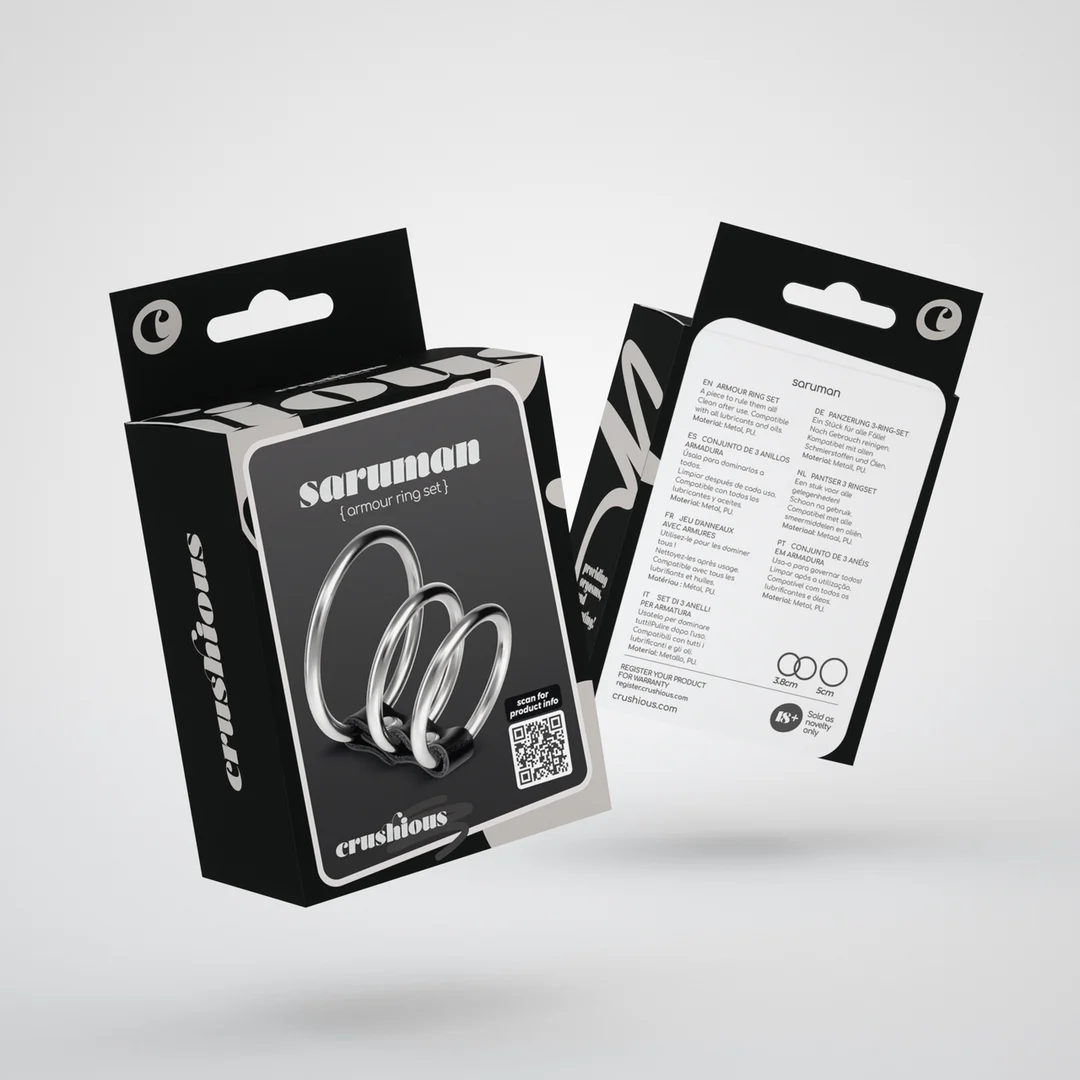 Saruman metalen cockring set - Afbeelding 1