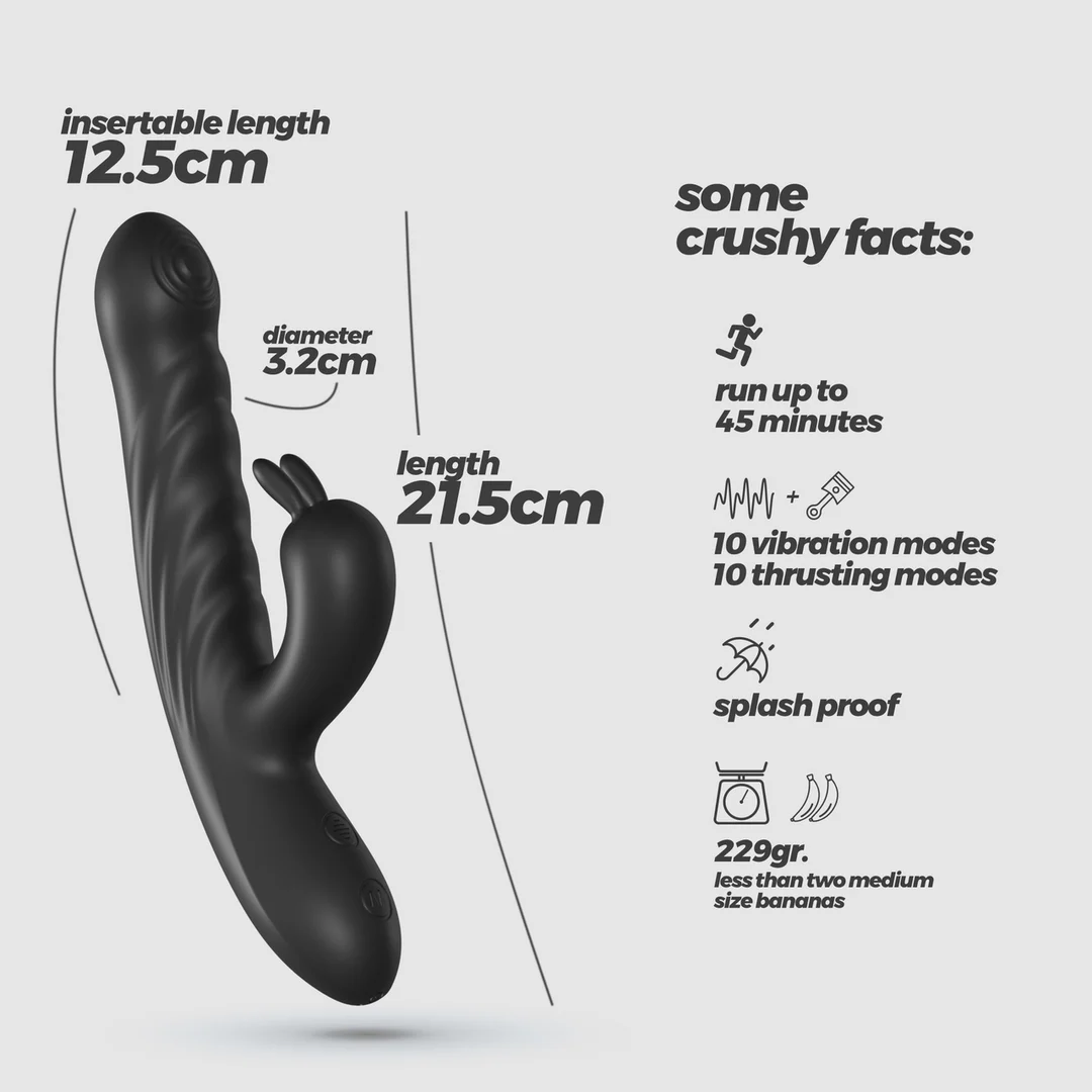 Crushious Lapin Stoßender Vibrator in Hasenform – Bild 5