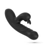rabbit vibrator – intense stootbewegingen – zwart Crushious - Afbeelding 2