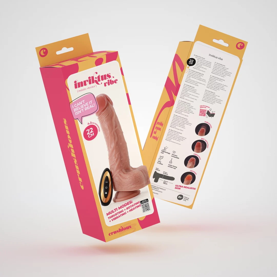 Crushious Inviktus Vibe vibrator met stuwkracht, rotatie en verwarming - Afbeelding 1