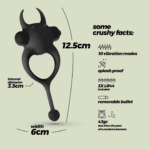 Vibrerende cockring met 10 standen – Daemon - Afbeelding 5