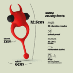 Vibrerende cockring met 10 standen – Daemon - Afbeelding 11
