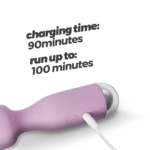 wand vibrator – flexibele kop & 10 standen – Crushious Wanderlust lila Crushious - Afbeelding 4