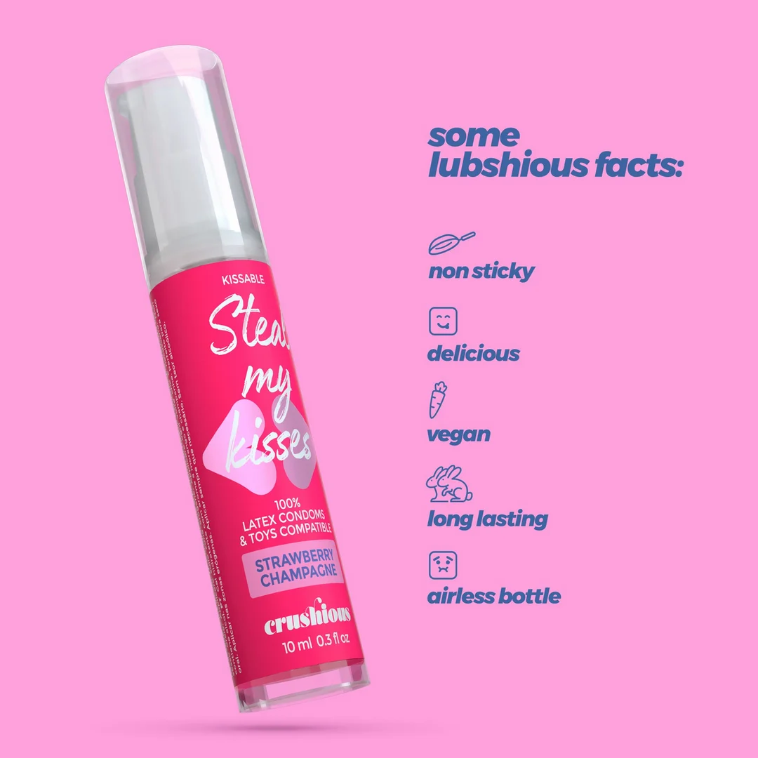 Lubrificante Crushious Steal My Kisses al gusto di fragola - immagine 4