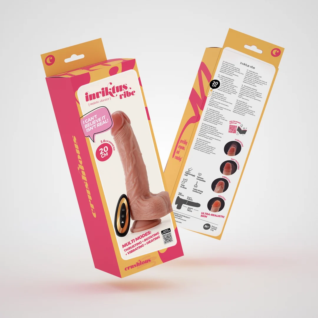 EX46386-2 Crushious Inviktus Vibe vibrator 20 cm - Afbeelding 1