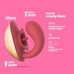 Duo vibrator met 10 standen – Lickende Koppels Vibrator - Afbeelding 6