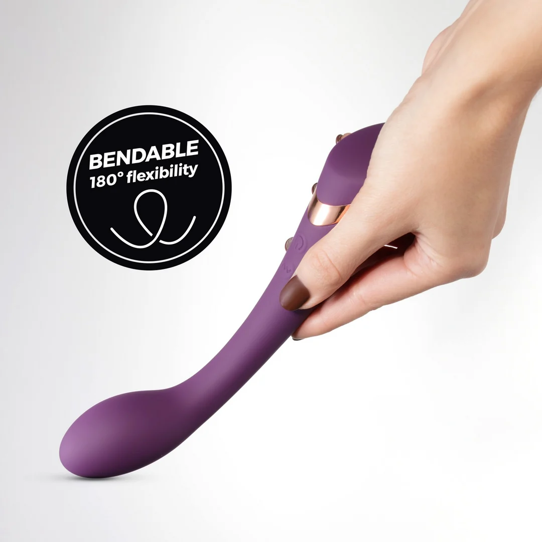 Estimulador flexible para el punto G Crushious Midas morado - Imagen 5