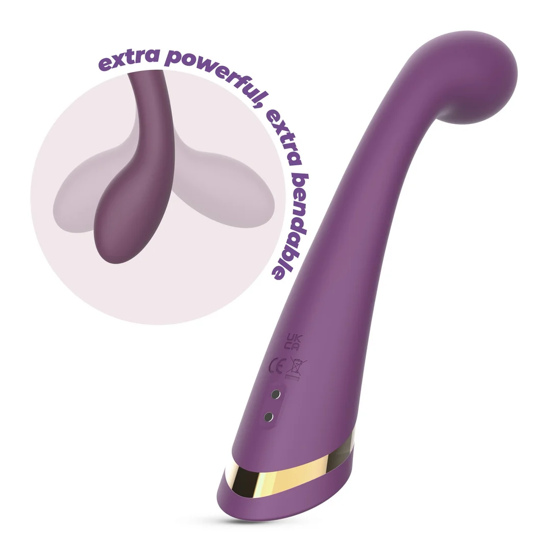 Estimulador flexible para el punto G Crushious Midas morado - Imagen 6