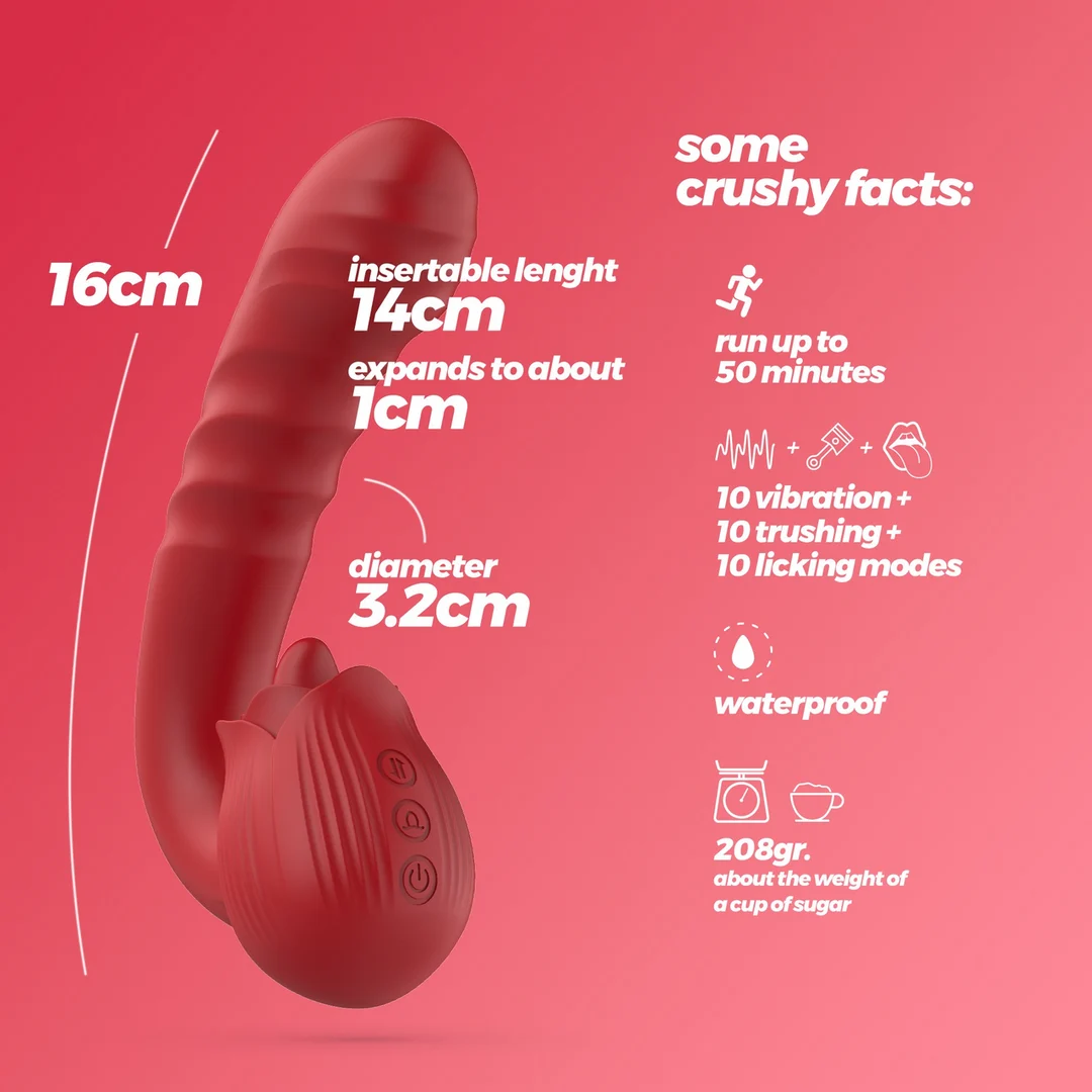 Crushious Osiria Rosen Vibrator – Bild 5