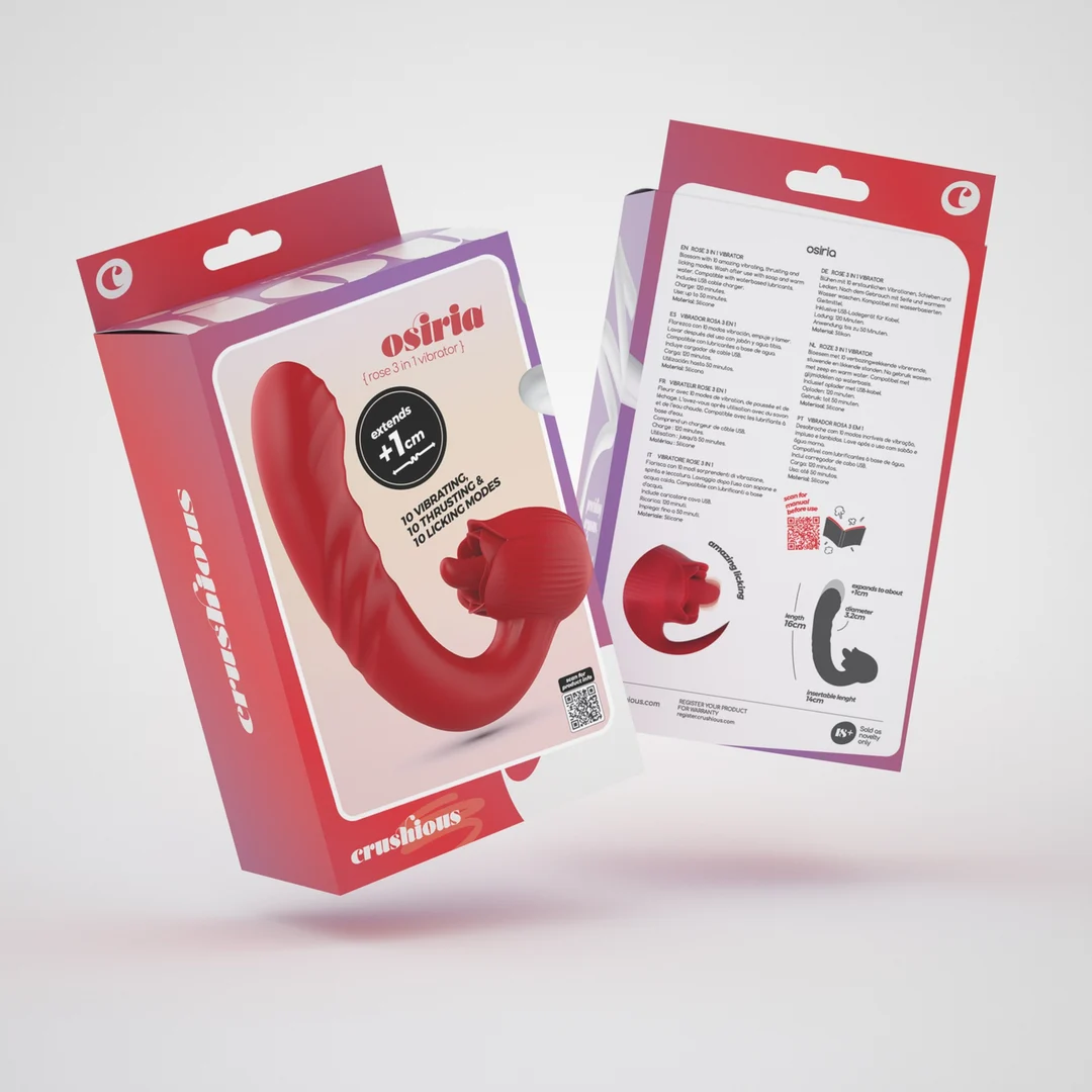Crushious Osiria Rosen Vibrator – Bild 1