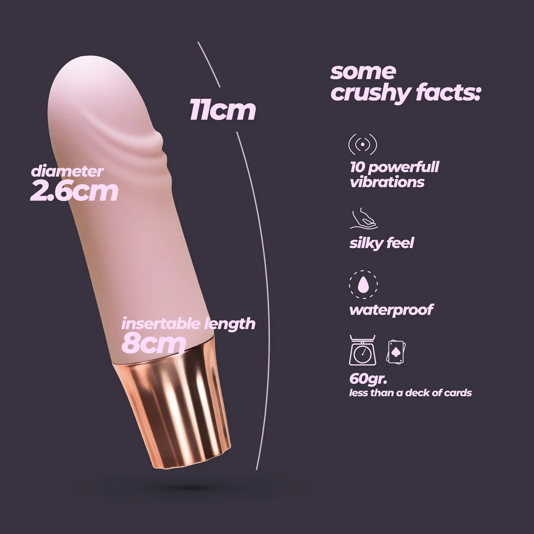 Mini vibratore Crushious Mellow Waves rosa - immagine 5