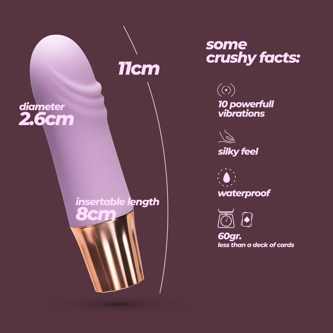 Mini vibratore Crushious Mellow Waves rosa - immagine 11
