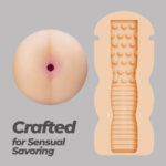 Anus masturbator met stimulerende knobbeltjes – Paars - Afbeelding 5