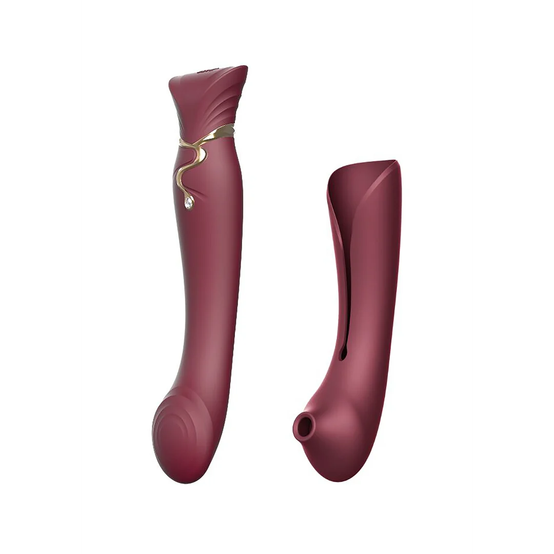 Vibromasseur pour le point G et stimulateur à air pulsé Queen – Image 2