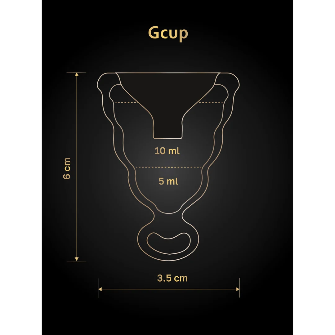 G Vibe G Cup Menstruationstasse schwarz – Bild 5