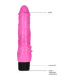 Realistische vibrator met geribbelde basis – 8 / 20 cm GC by Shots - Afbeelding 3