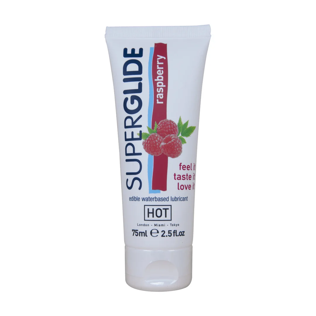 Lubrifiant comestible HOT Superglide à la framboise – Image 2