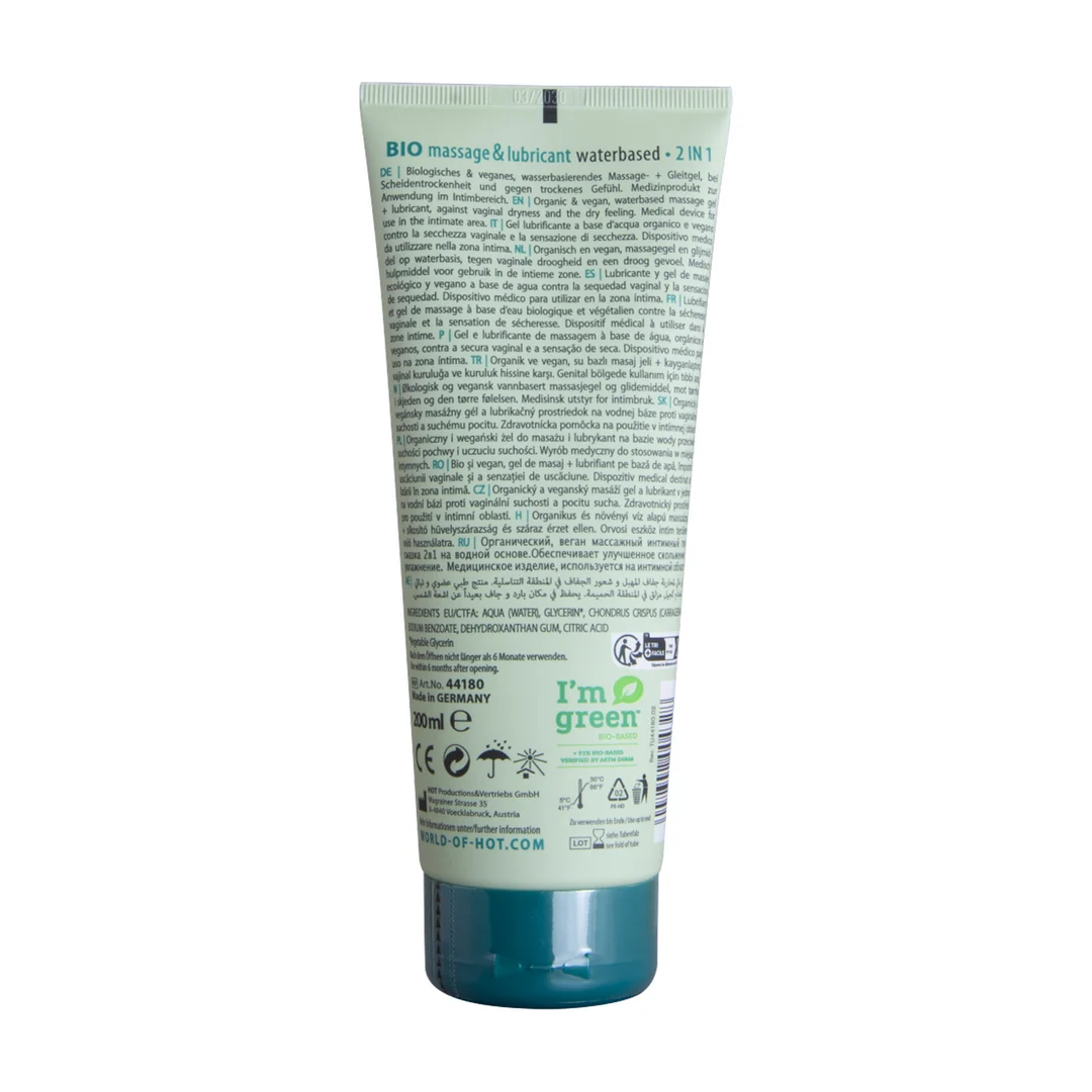 Gel de massage et lubrifiant HOT 2 en 1 – Image 1