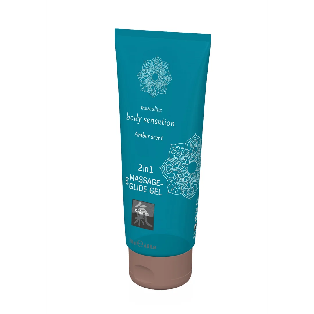 HOT 2 in 1 Massage und Gleitgel Amber – Bild 1