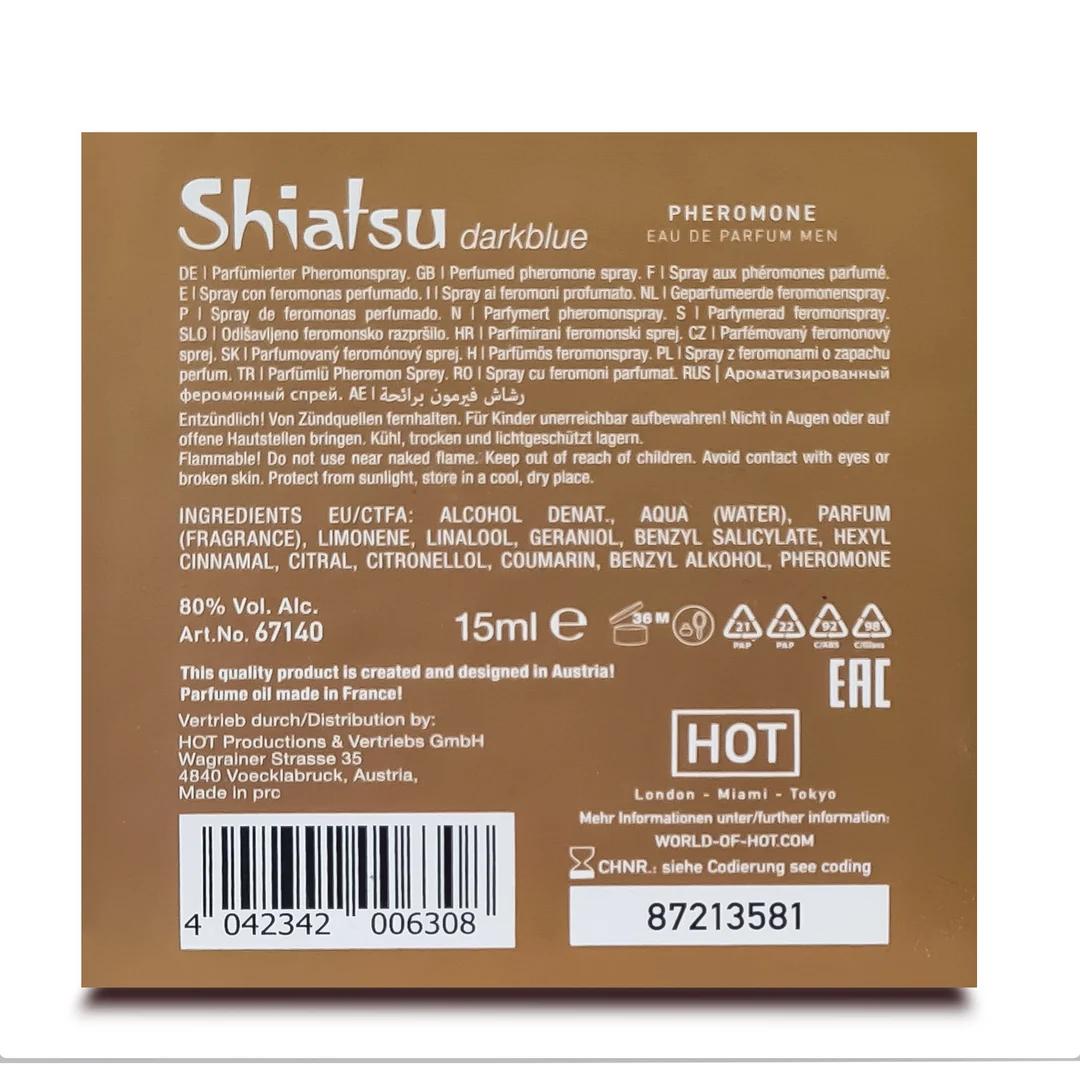 HOT Darkblue Pheromond Duft für Männer, 15 ml – Bild 3