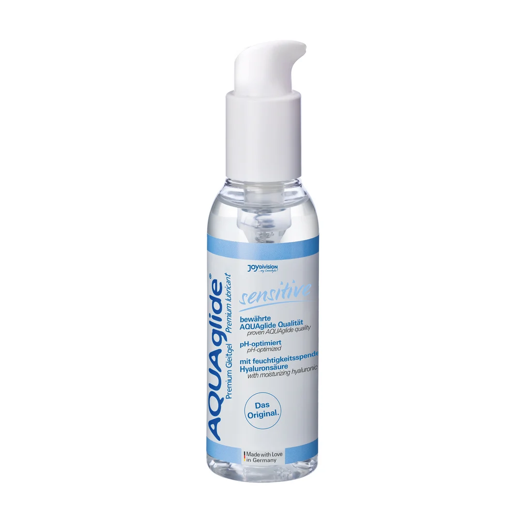 Glijmiddel op waterbasis – voor gevoelige huid, glycerine- en parabenvrij met hyaluronzuur – ongeparfumeerd & geen smaak – 125 ml – AQUAglide - Afbeelding 2