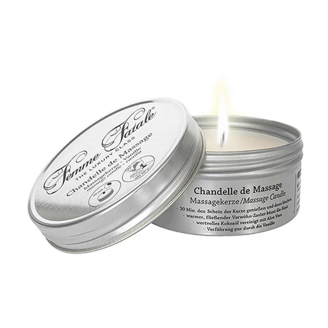 Massagekaars – Femme Fatale – Vanille geur – Joydivision – 125 ml - Afbeelding 2