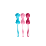 Bekkenbodemtrainer met variabele gewichten – Power Balls - Kegel Balls - 3 Stuks - Turquoise/Rood/Roze - Afbeelding 4