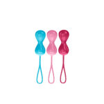 Bekkenbodemtrainer met variabele gewichten – Power Balls - Kegel Balls - 3 Stuks - Turquoise/Rood/Roze - Afbeelding 2