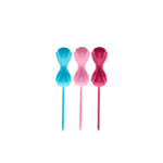 Bekkenbodemtrainer met variabele gewichten – Power Balls - Kegel Balls - 3 Stuks - Turquoise/Rood/Roze - Afbeelding 3