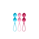 Extra voor mannen met eenvoudige bekkenbodemtraining – V Balls - Kegel Balls - 3 Stuks - Turquoise/Rood/Roze - Afbeelding 4