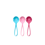 Extra voor mannen set met geleidelijke opbouw – Versterkende Ballen - Kegelballen - 3 Stuks - Turquoise/Rood/Roze - Afbeelding 4