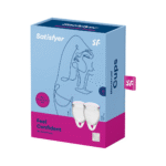 Menstruatiecup – Set van twee (15 ml & 20 ml), transparant – Tester - Afbeelding 2