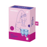 Menstruatiecup – Set van twee (15 ml & 20 ml), transparant – Tester - Afbeelding 4