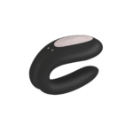 Duo vibrator met comfortabele pasvorm – Double Joy - Partner Vibrator - Violet - Afbeelding 12