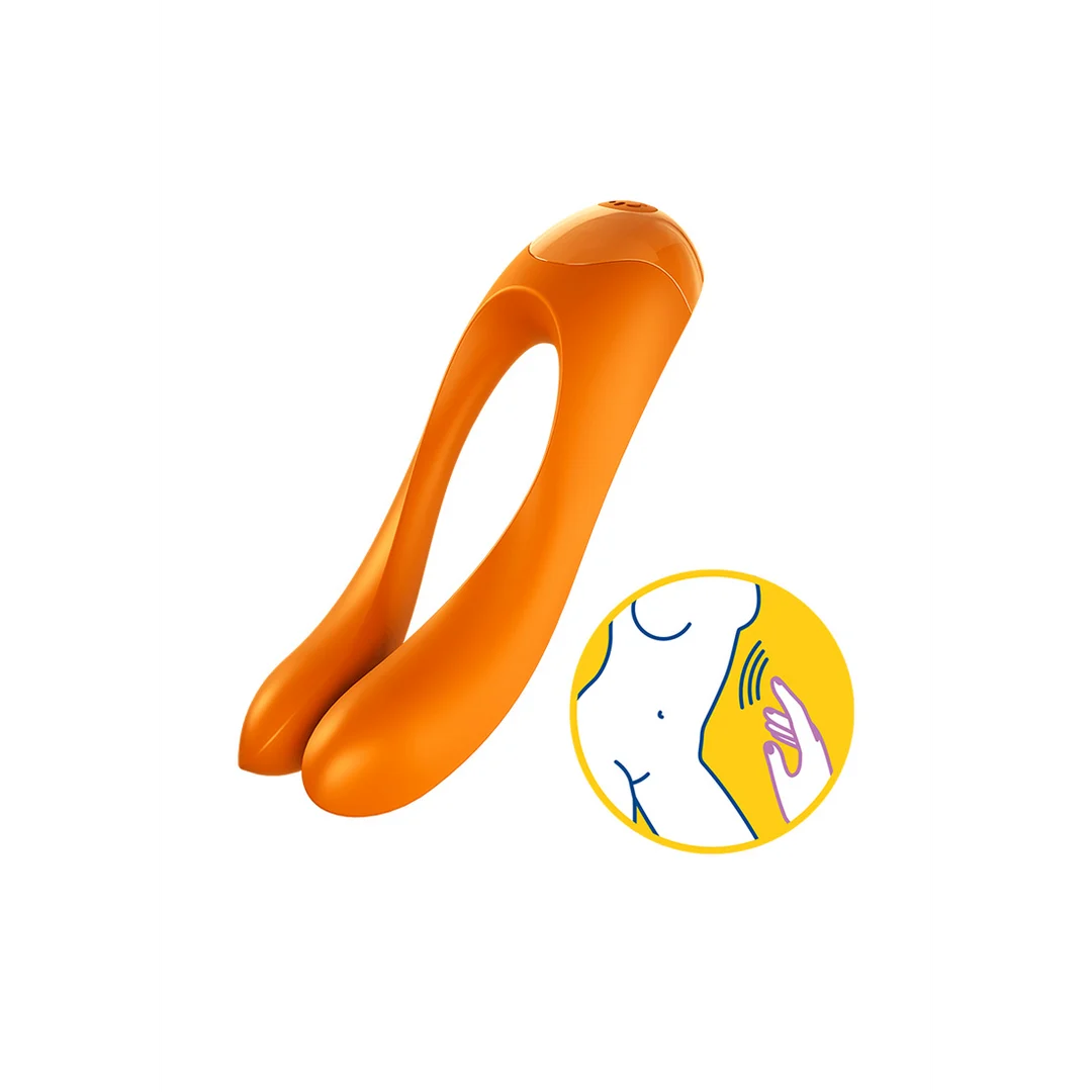 Satisfyer Candy Cane, vibromasseur pour doigt orange – Image 5