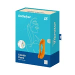 Satisfyer Candy Cane, vibromasseur pour doigt orange