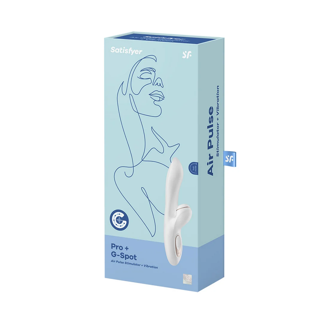 J2018-17-2 Satisfyer G-spot vibrator met 11 drukgolfstanden β Wit/Roze Goud - Afbeelding 1