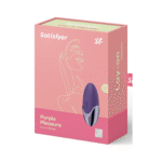 Satisfyer Lay-on vibrator met superzachte siliconen – Violet/Brass