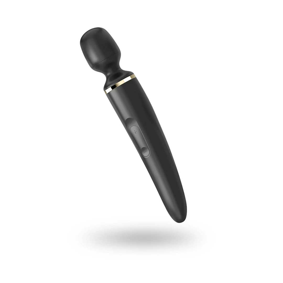 Satisfyer wand vibrator – volledige lichaamsmassage – Satisfyer Zwart/Goud - Afbeelding 2