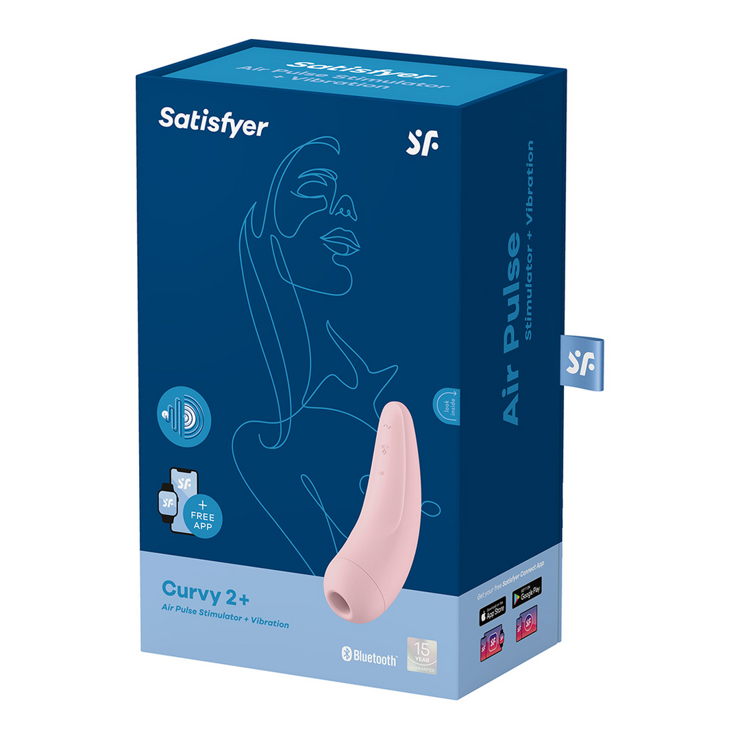 J2018-81-3-2 Satisfyer Clitoris vibrator met luchtpulsstimulatie – Curvy 2Plus - Afbeelding 1