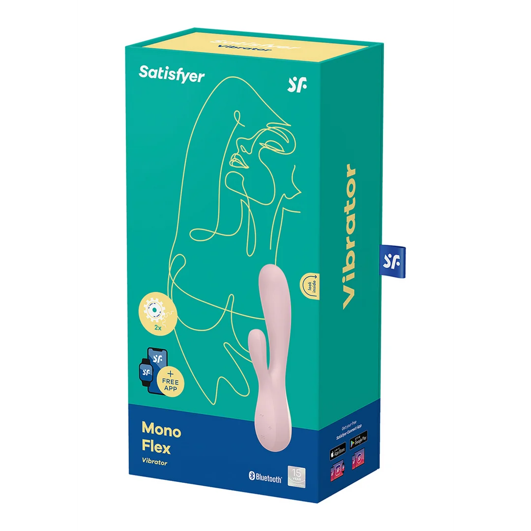 Satisfyer Rabbit vibrator – dubbele stimulatie met app-bediening – Satisfyer Mauve - Afbeelding 1