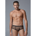 Ultrasheer sterren-slip met middelhoog model als sexy ondergoed voor mannen – LIN - Afbeelding 2
