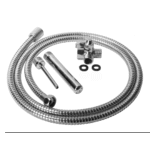 Anale douche – Metalen enema set voor de douche – XR Brands - Afbeelding 2