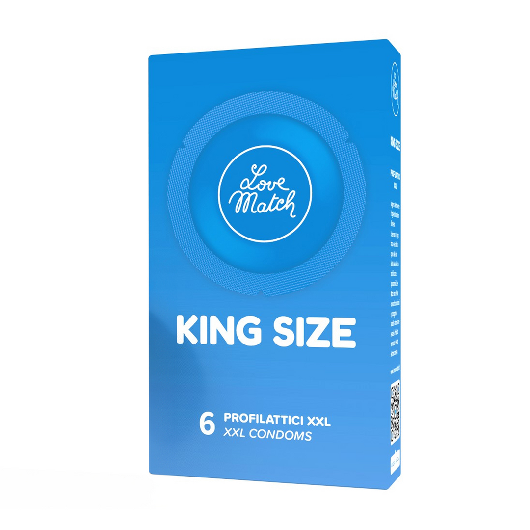 LM-10173-2 King Size condooms – 6 stuks – Love Match - Afbeelding 1